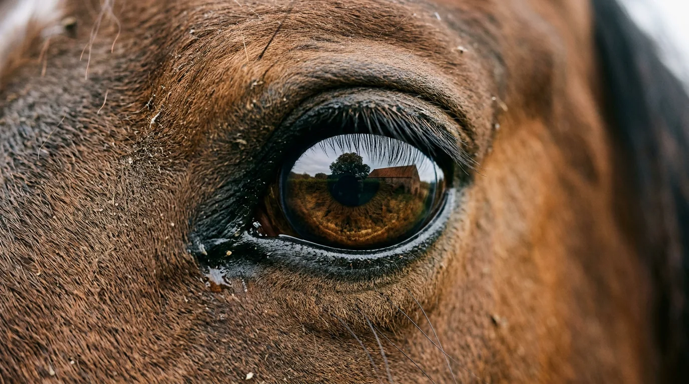 Un regard de cheval, Les Écuries de Corcy, Saint-André-de-Corcy